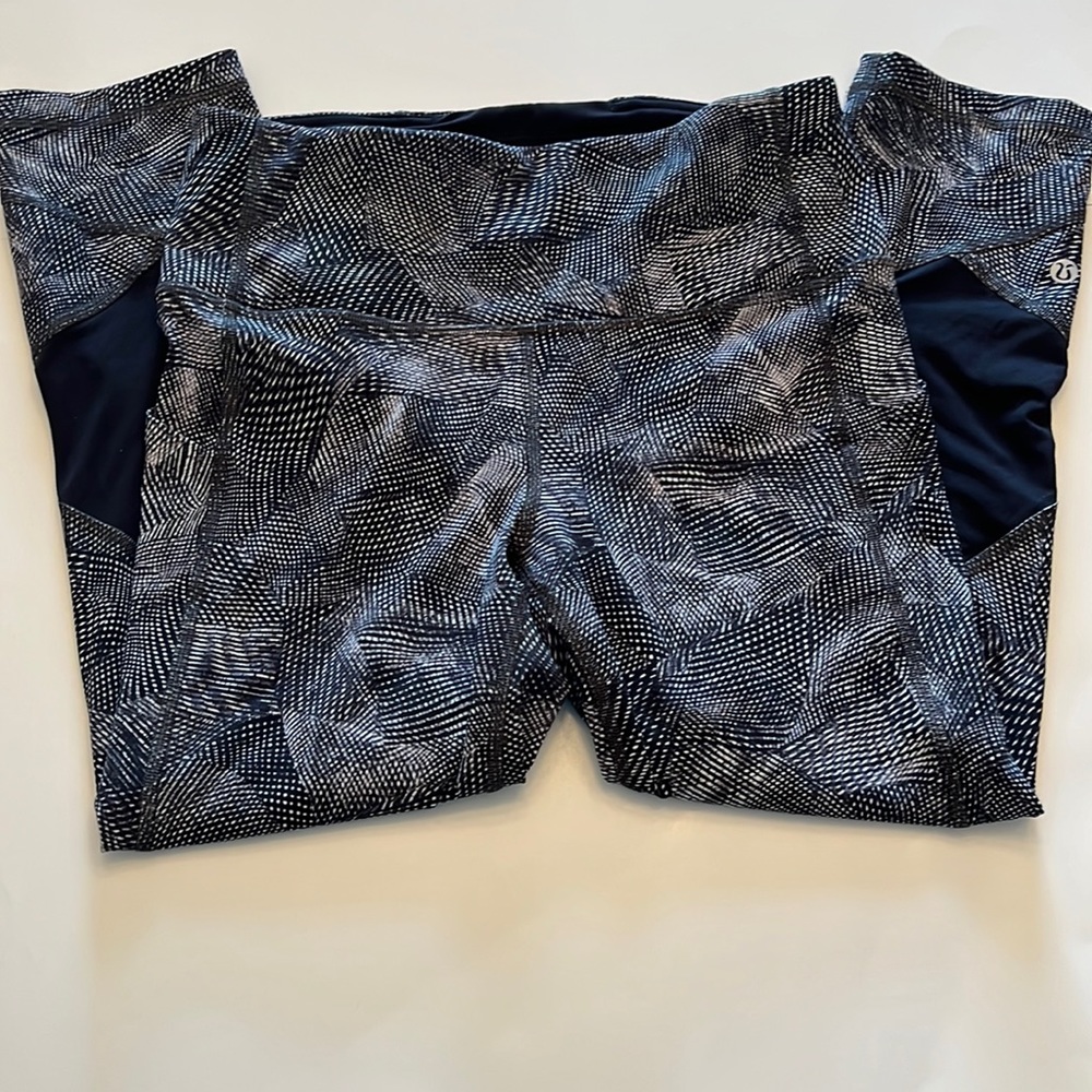 lululemon athletica Black and White Patterned Pants